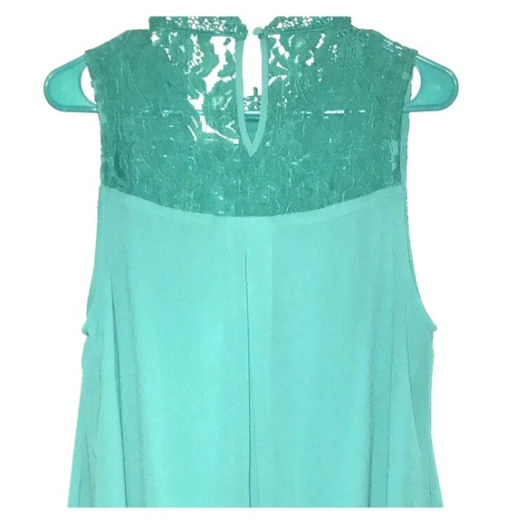Turquoise and Lace Dress - Picture 2 of 2